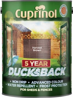 Cuprinol Ducksback 5L - Harvest Brown